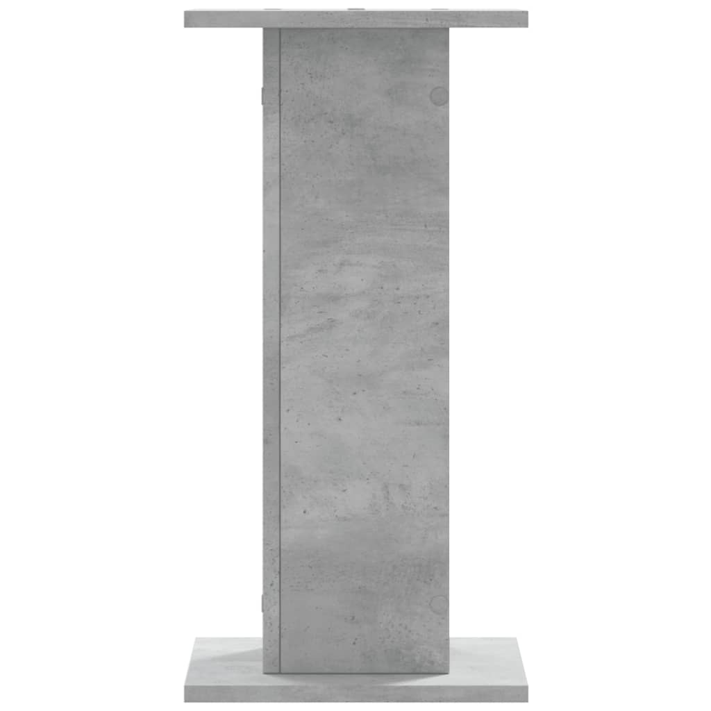 højtalerstativer 2 stk. 30x30x60 cm konstrueret træ betongrå