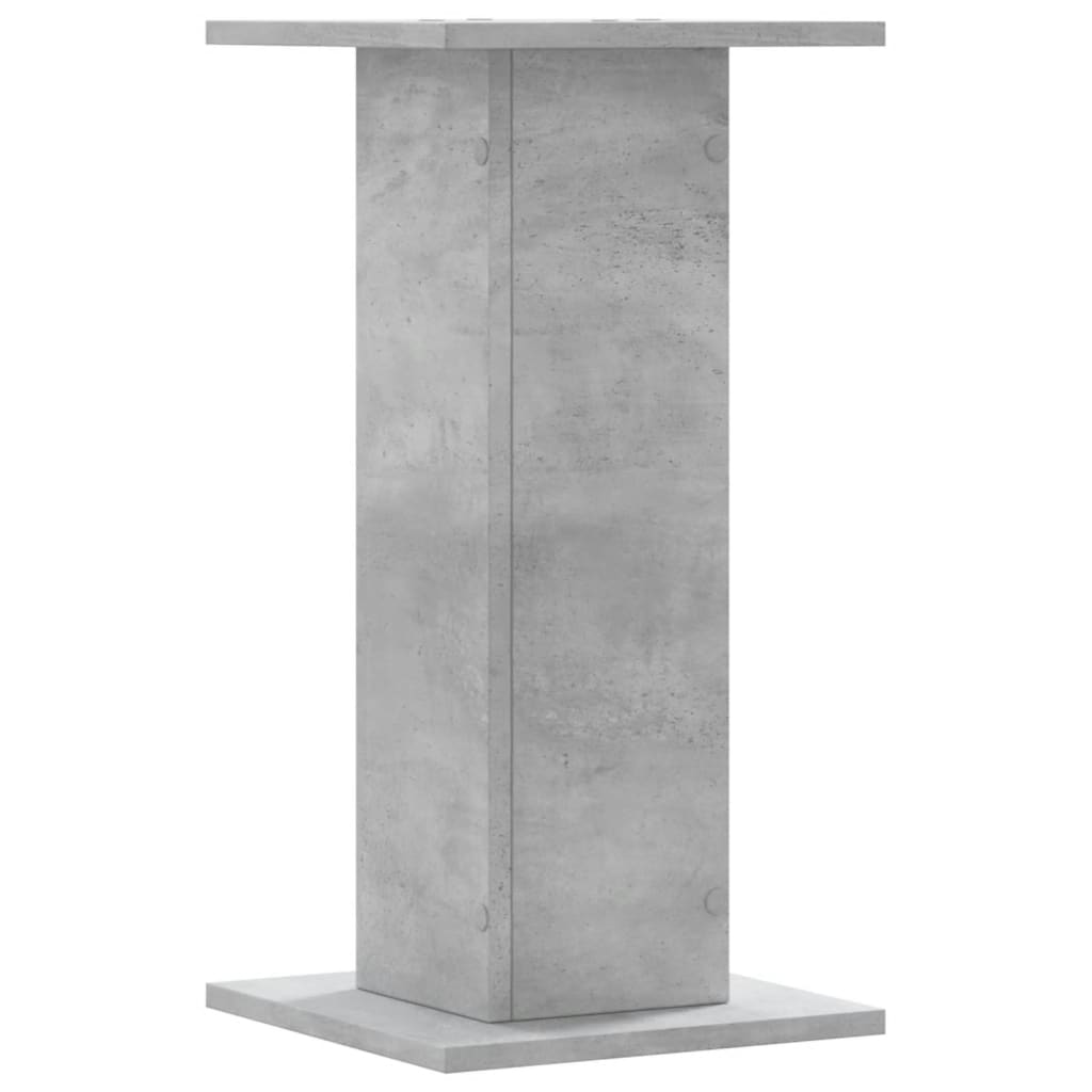 højtalerstativer 2 stk. 30x30x60 cm konstrueret træ betongrå