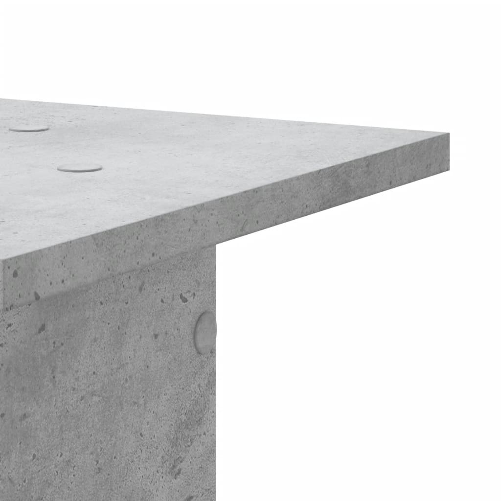 højtalerstativer 2 stk. 30x30x60 cm konstrueret træ betongrå
