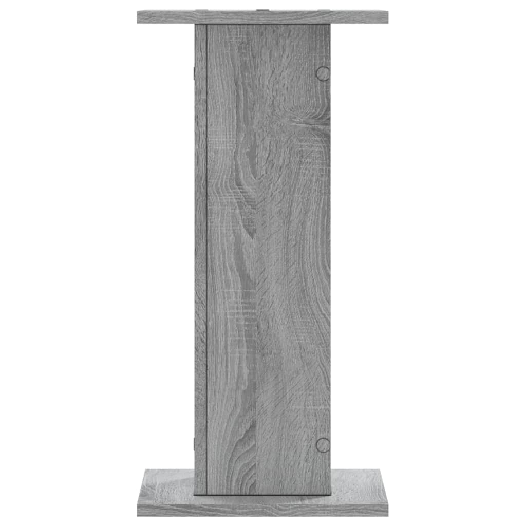 højtalerstativer 2stk. 30x30x60cm konstrueret træ grå sonoma-eg