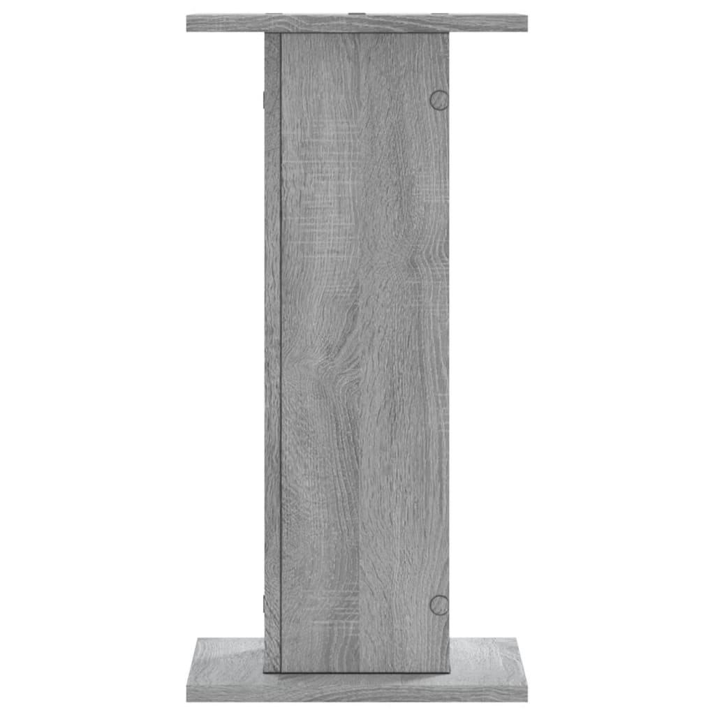 højtalerstativer 2stk. 30x30x60cm konstrueret træ grå sonoma-eg