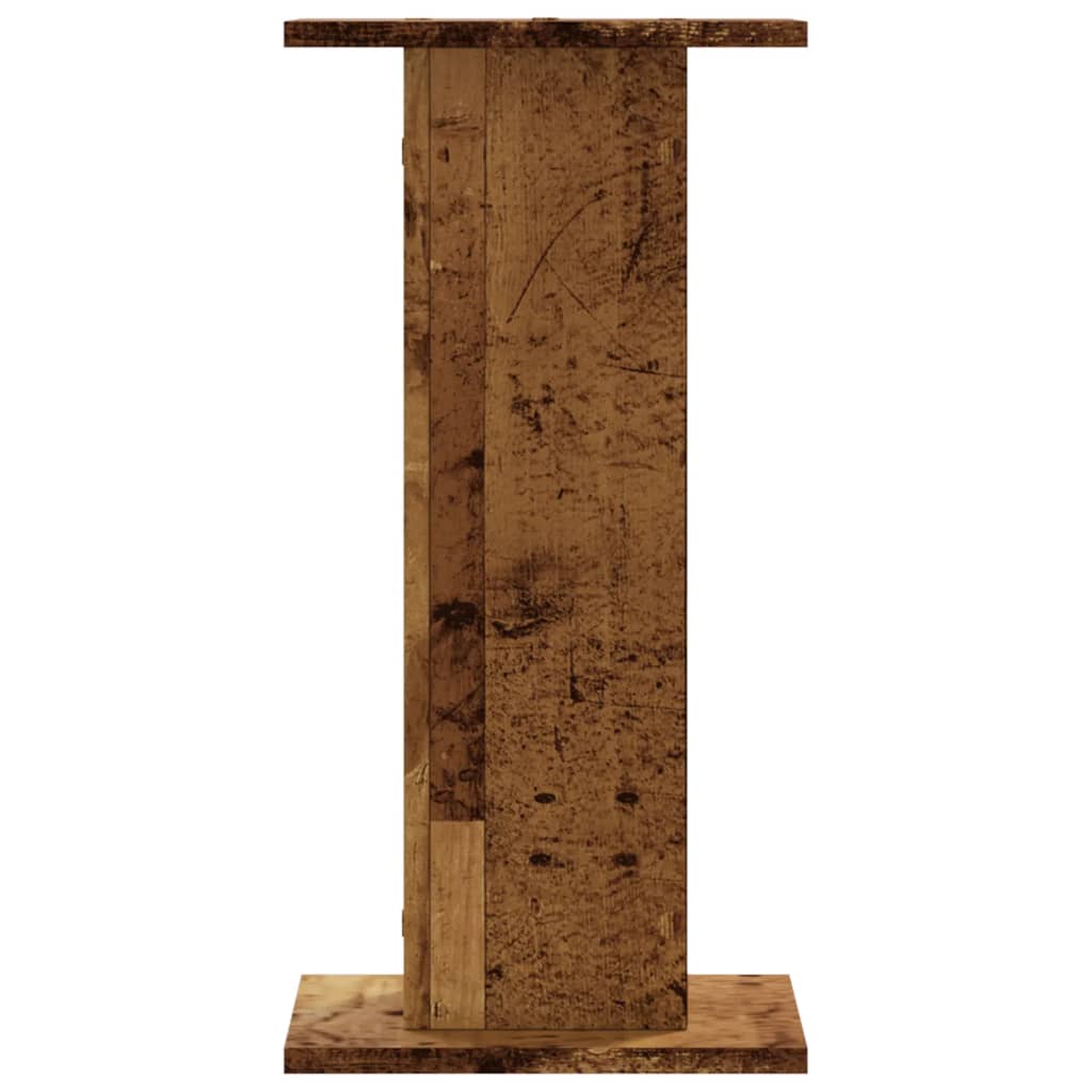 højtalerstativer 2 stk. 30x30x60 cm konstrueret træ antikt træ