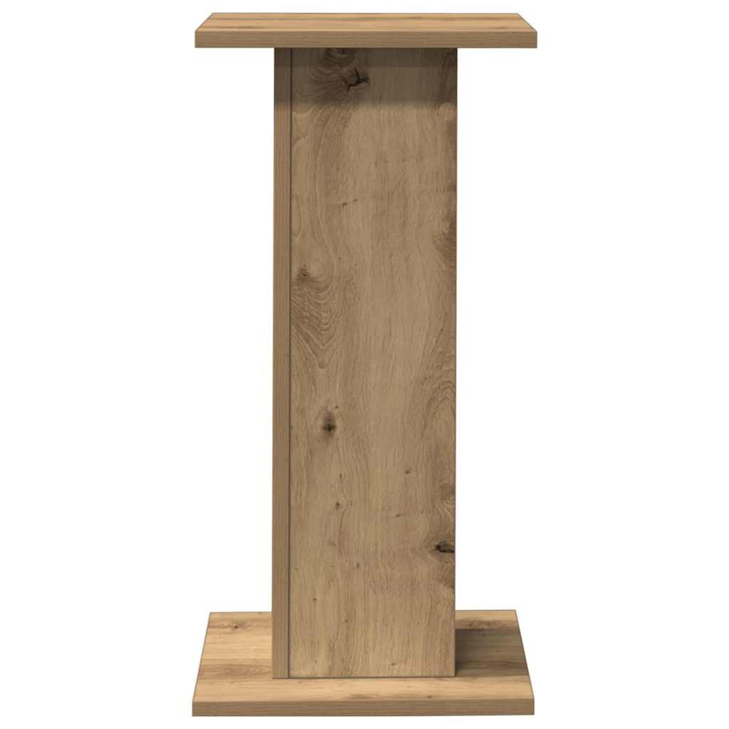 højtalerstativer 2stk. 30x30x60cm konstrueret træ egetræsfarve