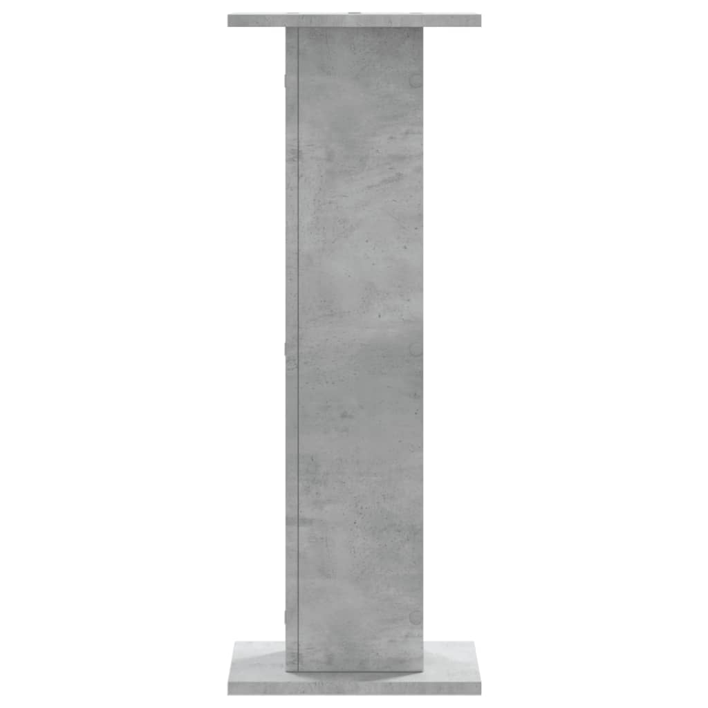 højtalerstativer 2 stk. 30x30x80 cm konstrueret træ betongrå