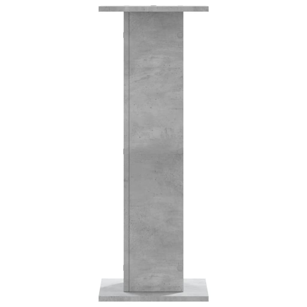 højtalerstativer 2 stk. 30x30x80 cm konstrueret træ betongrå