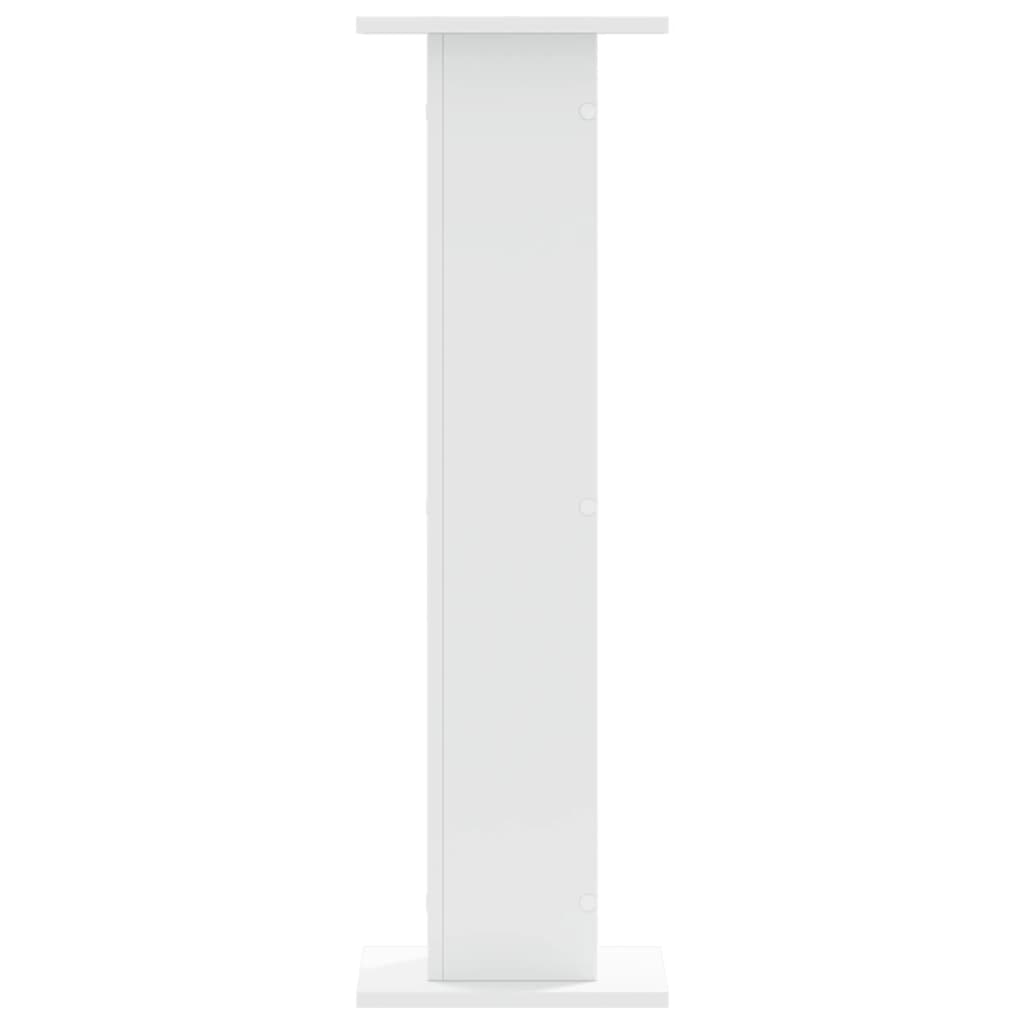 højtalerstativer 2 stk. 30x30x95 cm konstrueret træ hvid