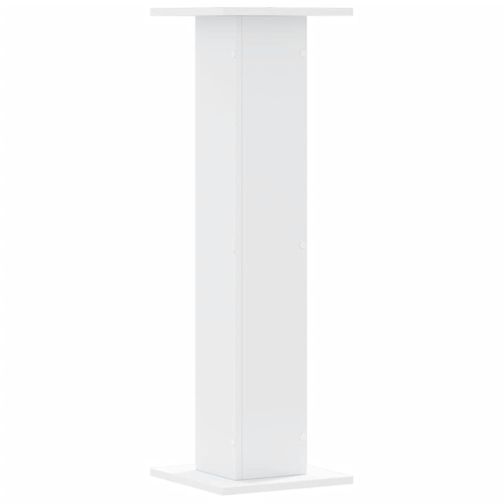 højtalerstativer 2 stk. 30x30x95 cm konstrueret træ hvid