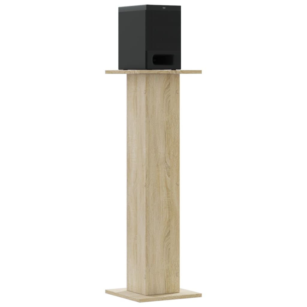 højtalerstativer 2 stk. 30x30x95 cm konstrueret træ sonoma-eg