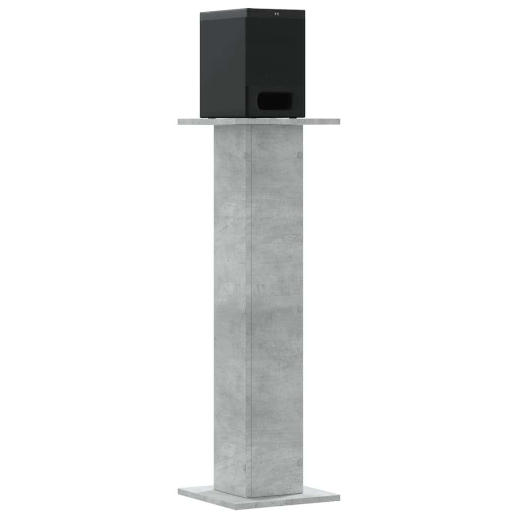 højtalerstativer 2 stk. 30x30x95 cm konstrueret træ betongrå