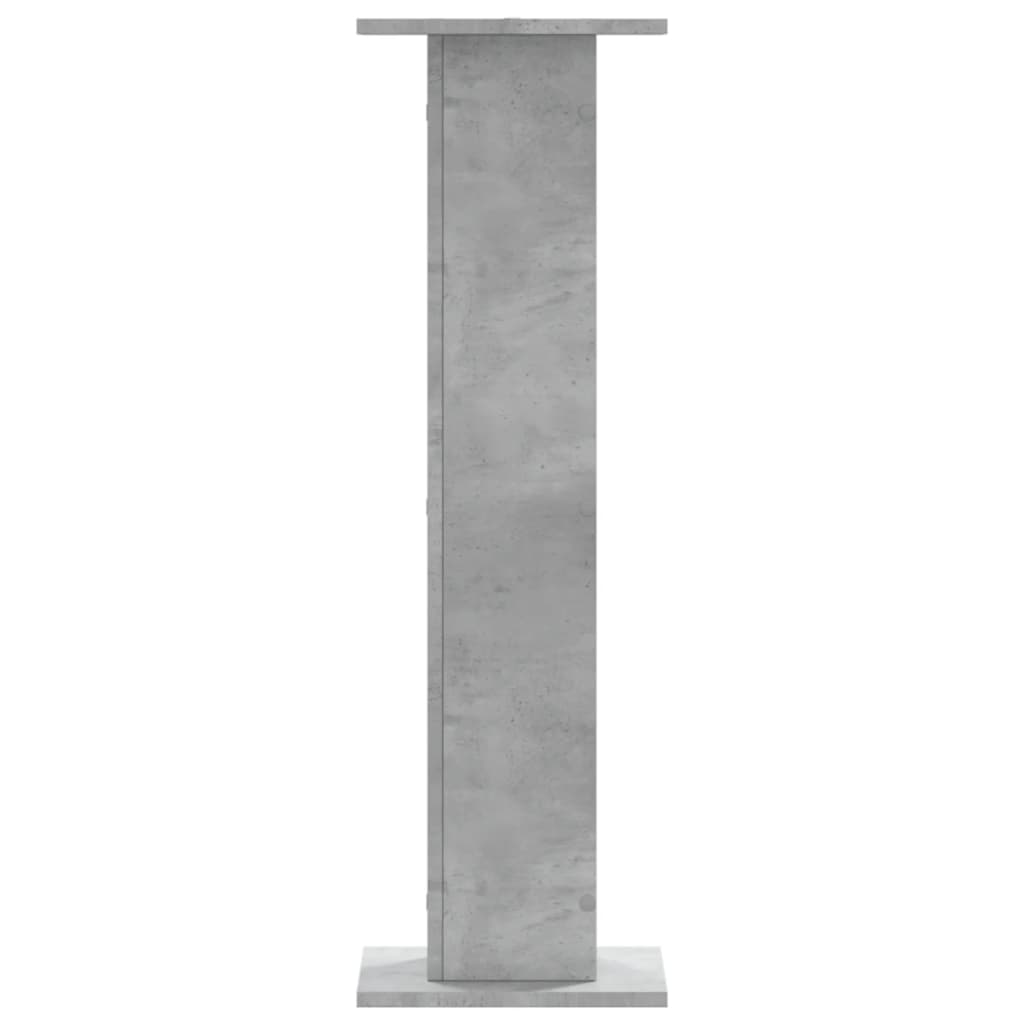 højtalerstativer 2 stk. 30x30x95 cm konstrueret træ betongrå