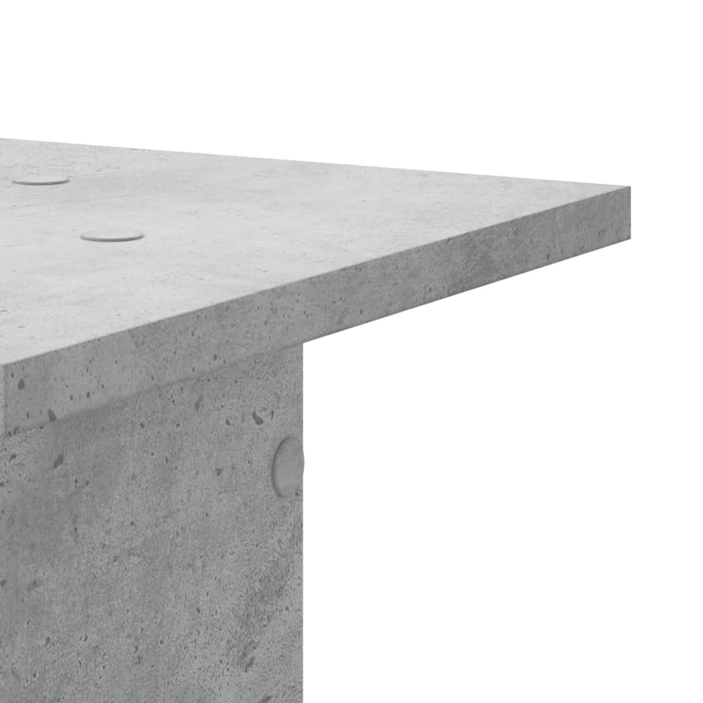 højtalerstativer 2 stk. 30x30x95 cm konstrueret træ betongrå
