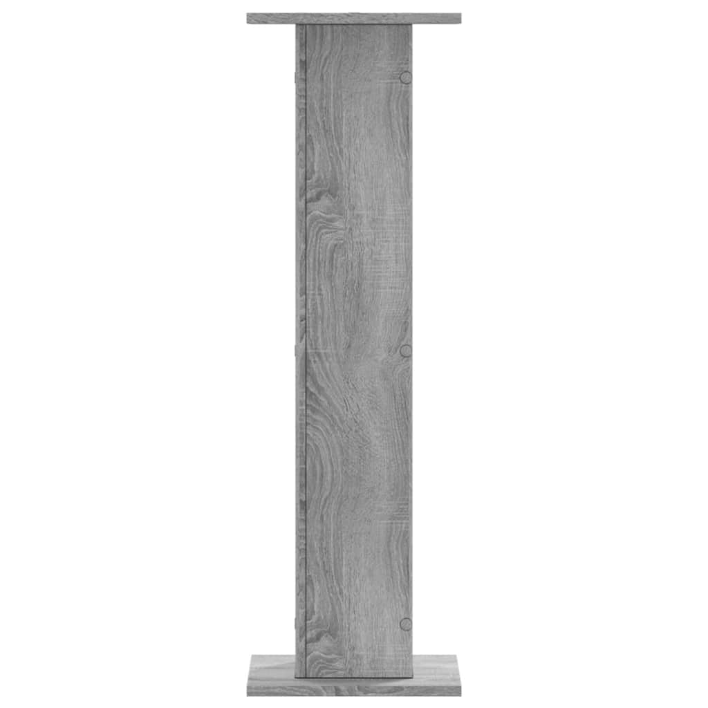højtalerstativer 2stk. 30x30x95cm konstrueret træ grå sonoma-eg