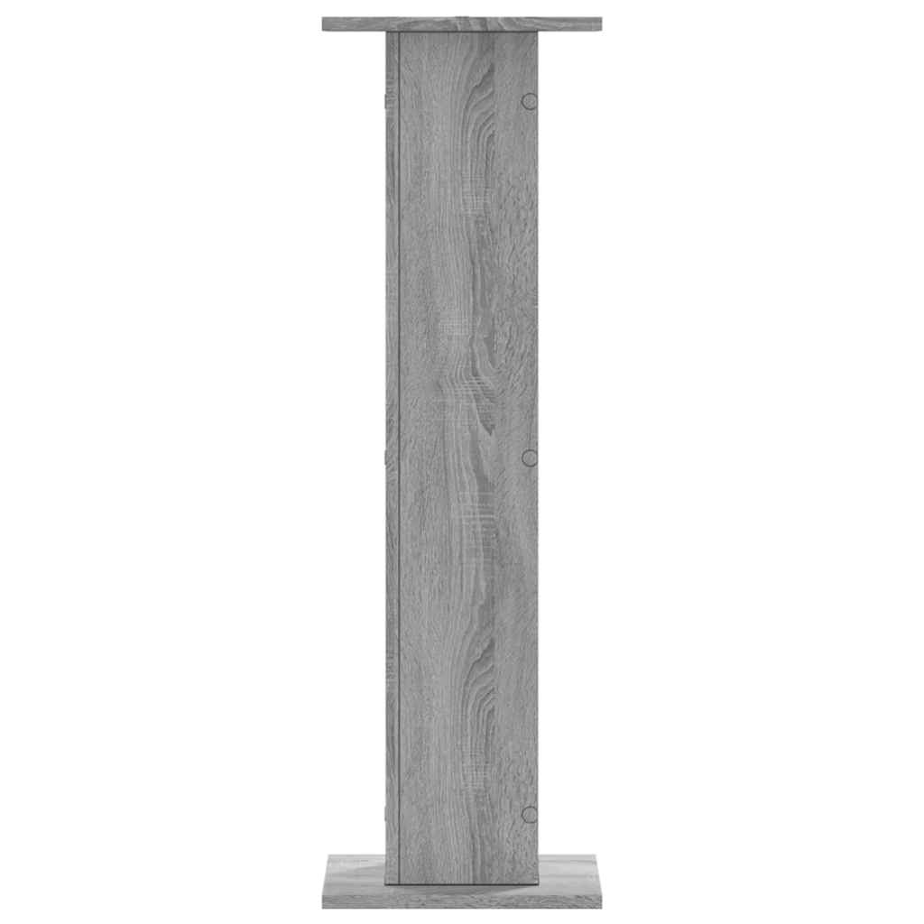 højtalerstativer 2stk. 30x30x95cm konstrueret træ grå sonoma-eg