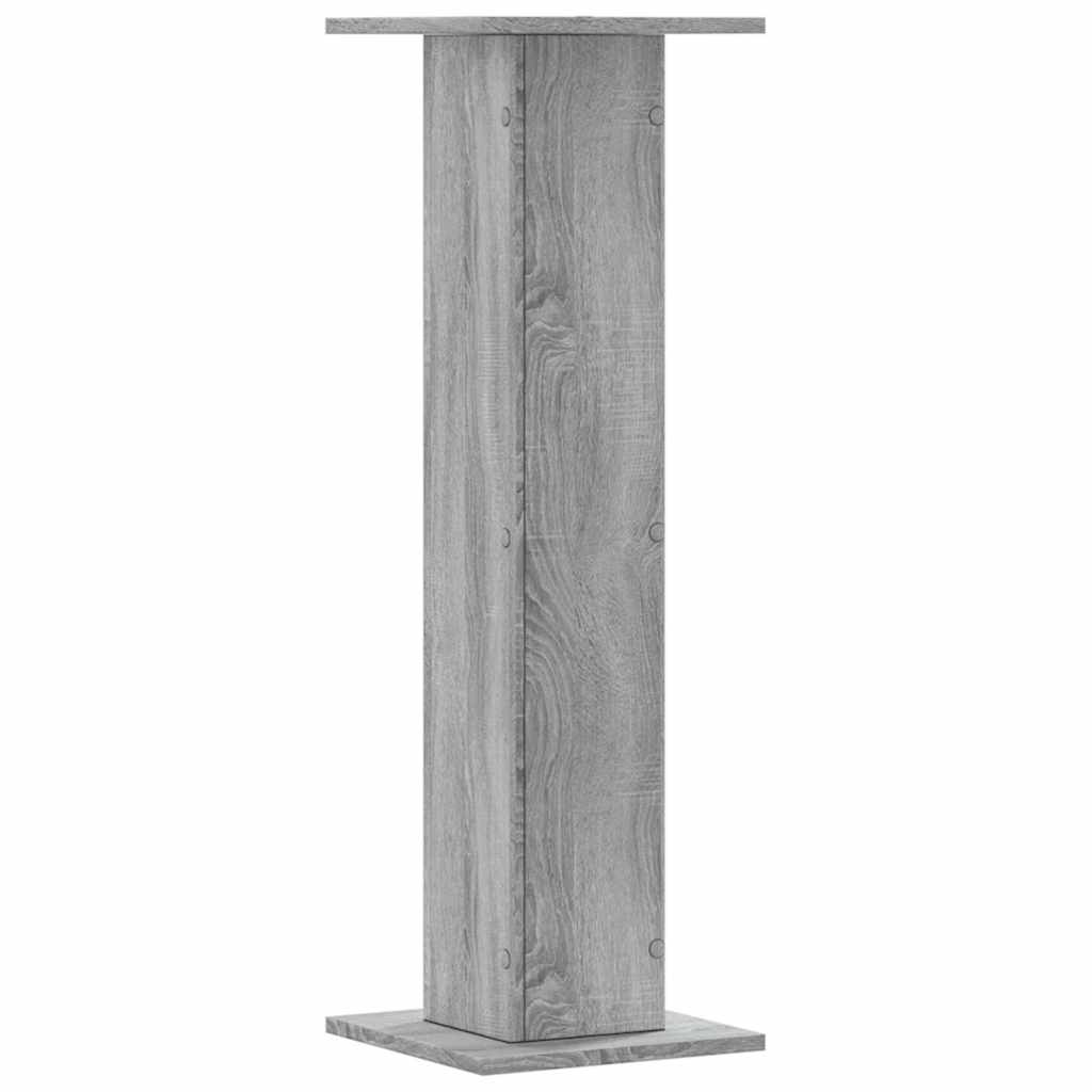 højtalerstativer 2stk. 30x30x95cm konstrueret træ grå sonoma-eg