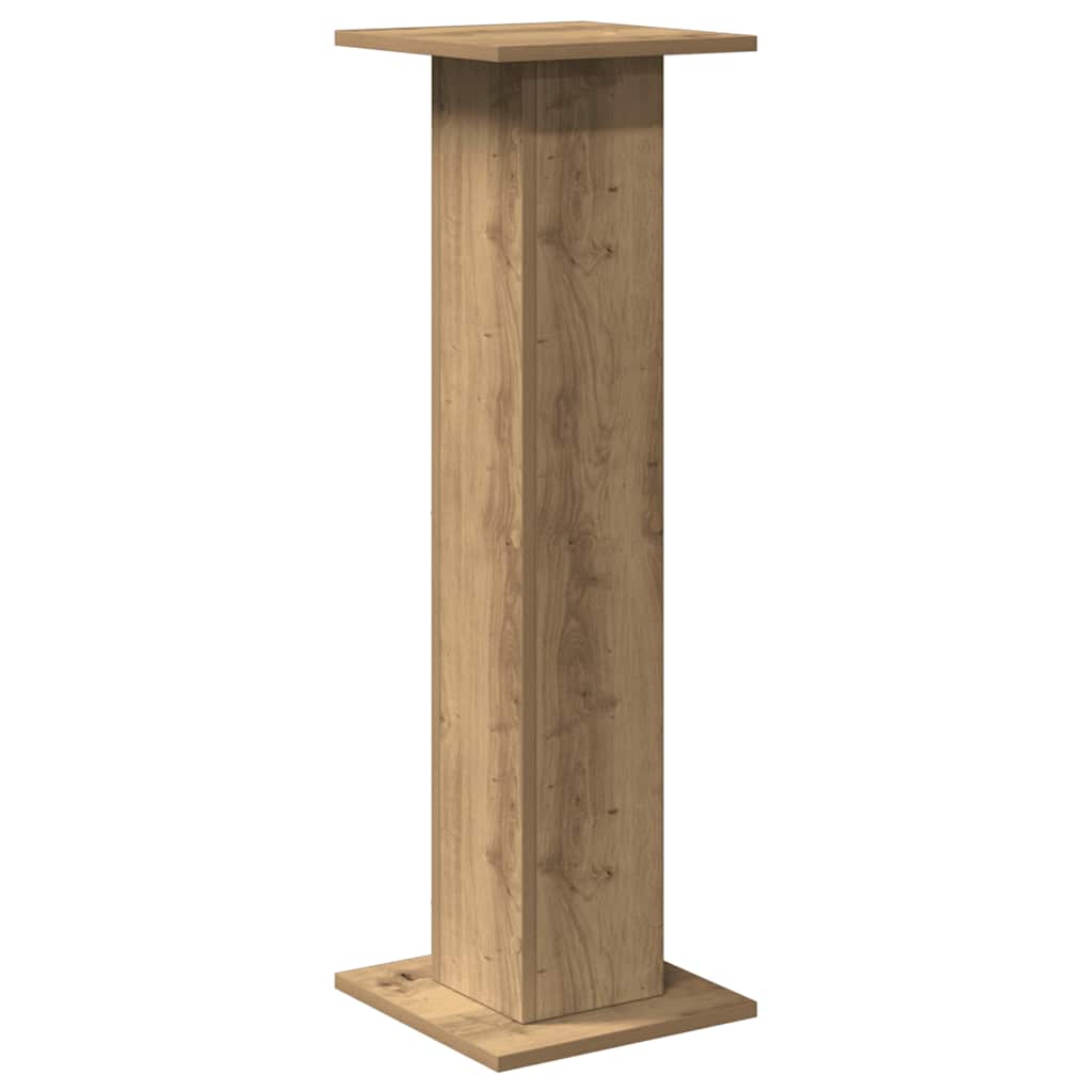 højtalerstativer 2stk. 30x30x95cm konstrueret træ egetræsfarve