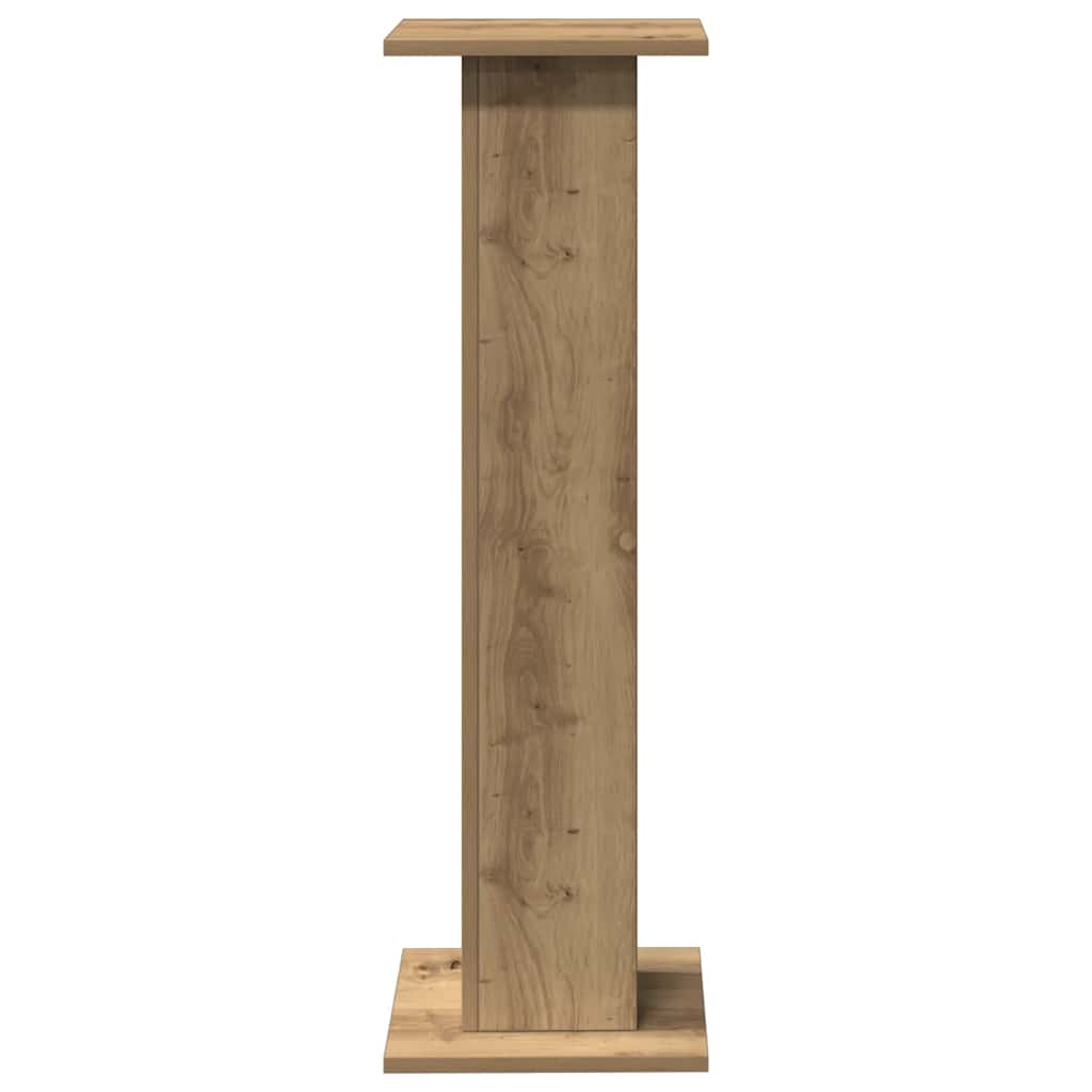 højtalerstativer 2stk. 30x30x95cm konstrueret træ egetræsfarve