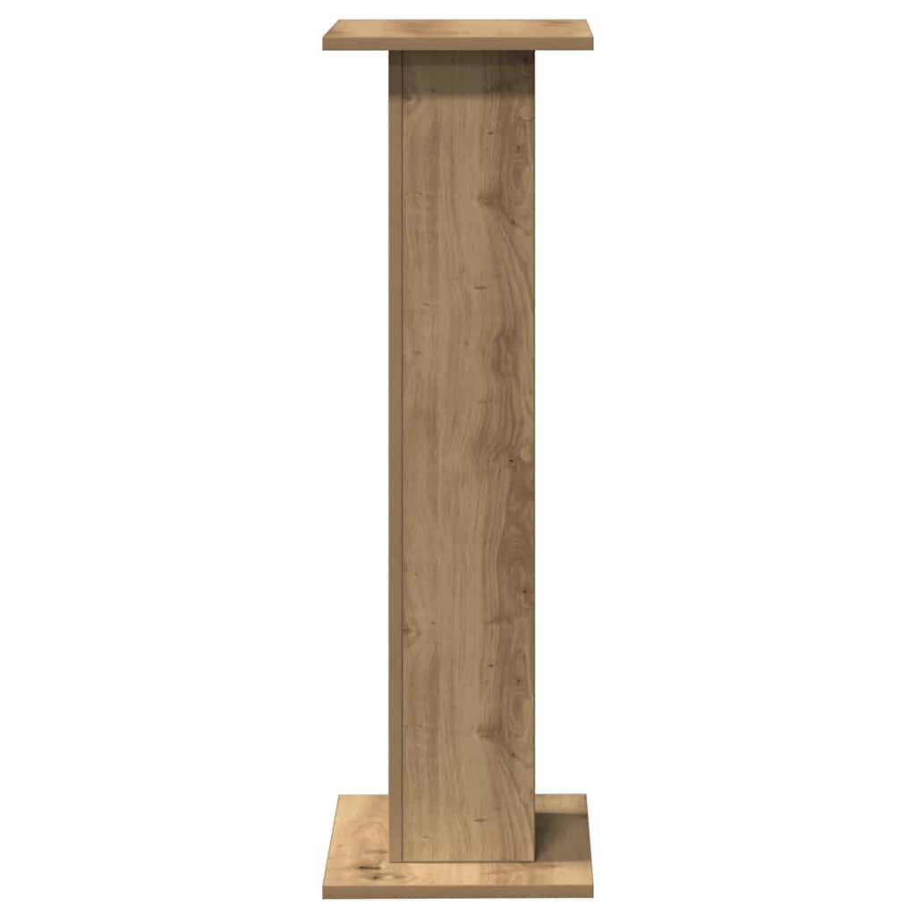 højtalerstativer 2stk. 30x30x95cm konstrueret træ egetræsfarve
