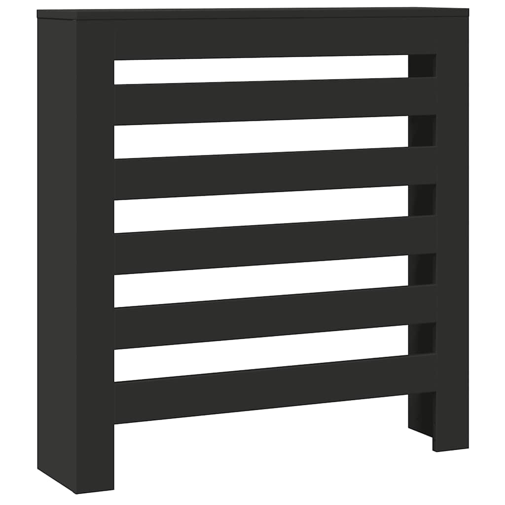 radiatorskjuler 78x20x82 cm konstrueret træ sort