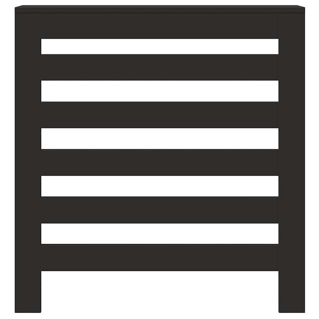 radiatorskjuler 78x20x82 cm konstrueret træ sort