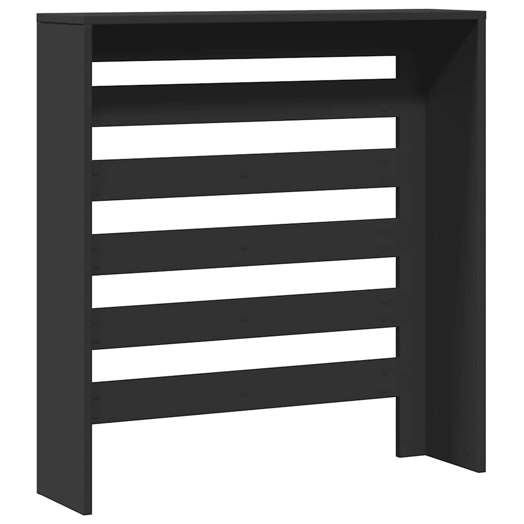 radiatorskjuler 78x20x82 cm konstrueret træ sort
