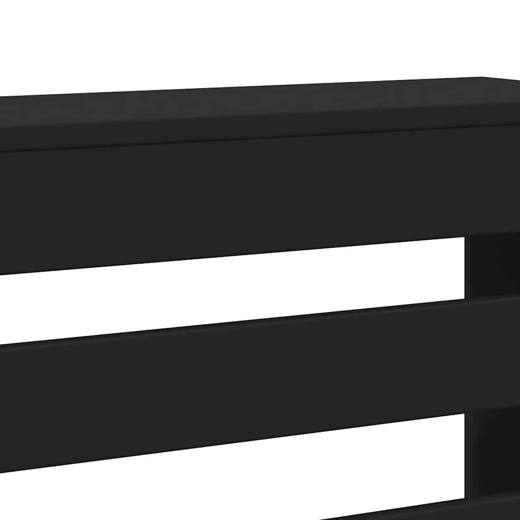 radiatorskjuler 78x20x82 cm konstrueret træ sort