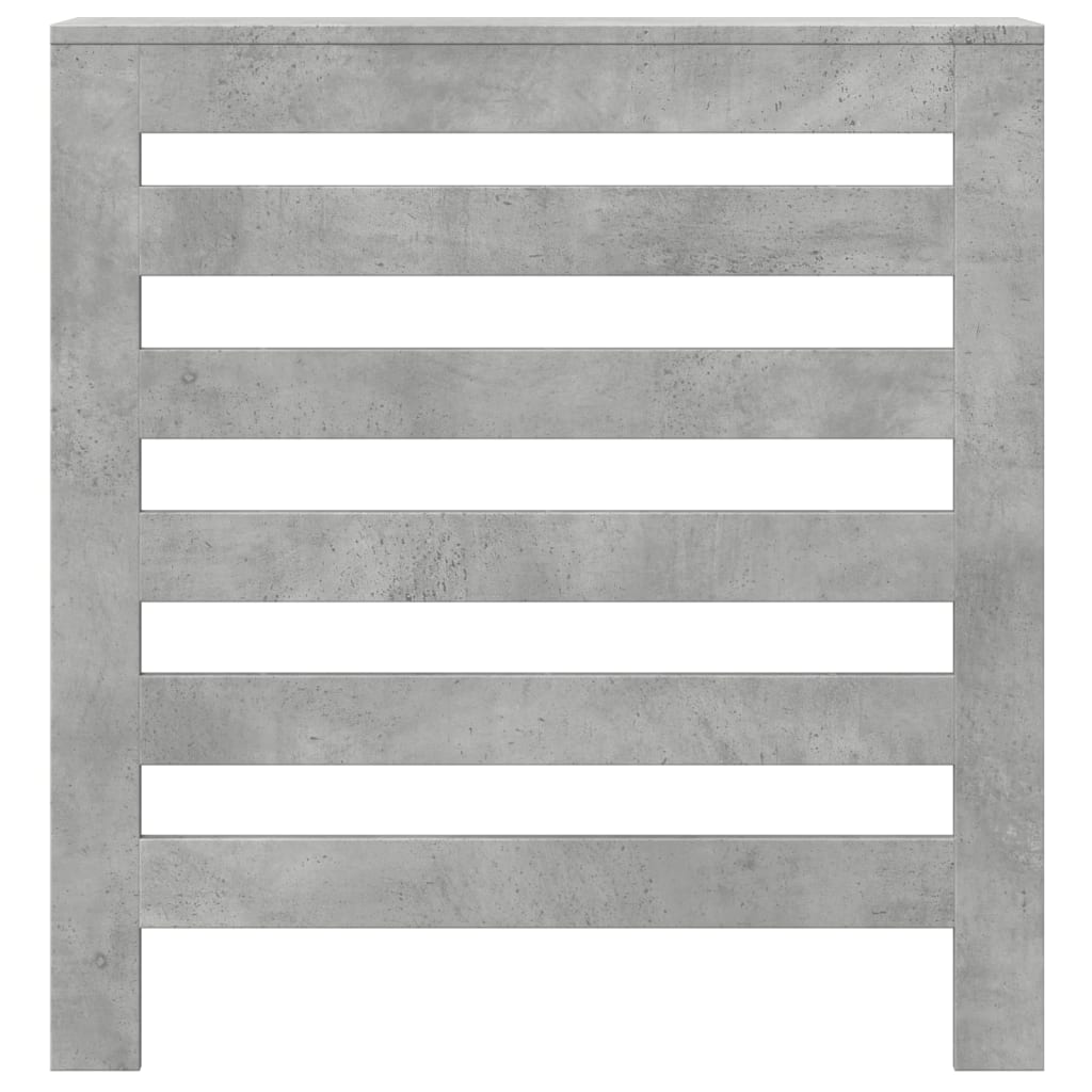 radiatorskjuler 78x20x82 cm konstrueret træ betongrå