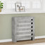 radiatorskjuler 78x20x82 cm konstrueret træ betongrå
