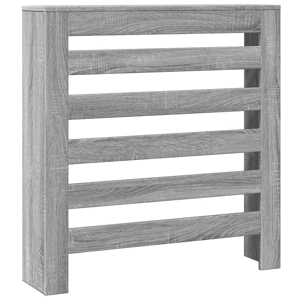 radiatorskjuler 78x20x82 cm konstrueret træ grå sonoma-eg