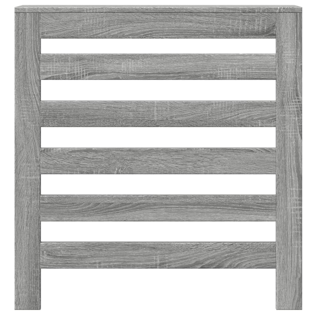 radiatorskjuler 78x20x82 cm konstrueret træ grå sonoma-eg