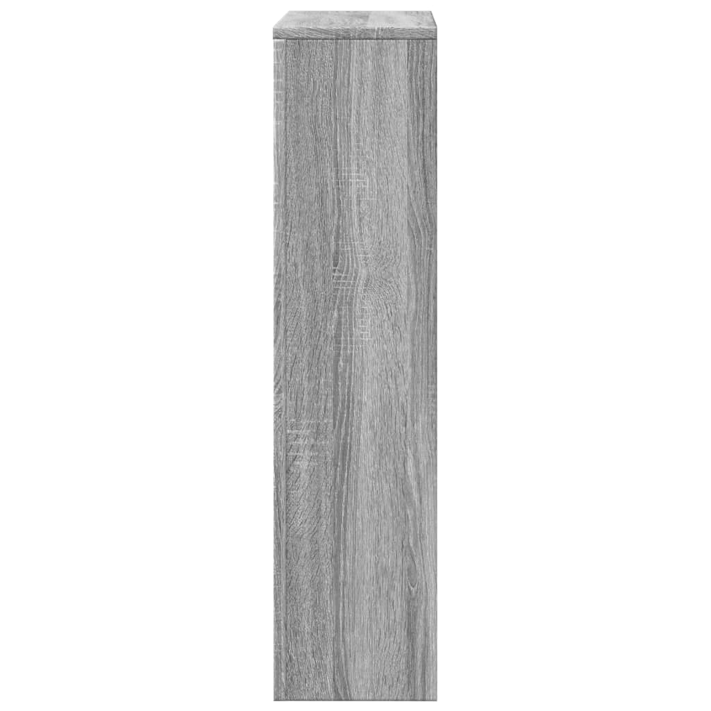 radiatorskjuler 78x20x82 cm konstrueret træ grå sonoma-eg