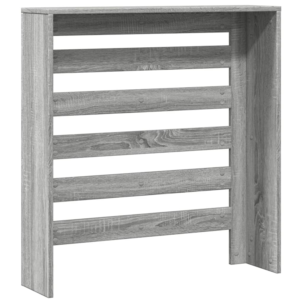 radiatorskjuler 78x20x82 cm konstrueret træ grå sonoma-eg
