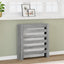 radiatorskjuler 78x20x82 cm konstrueret træ grå sonoma-eg