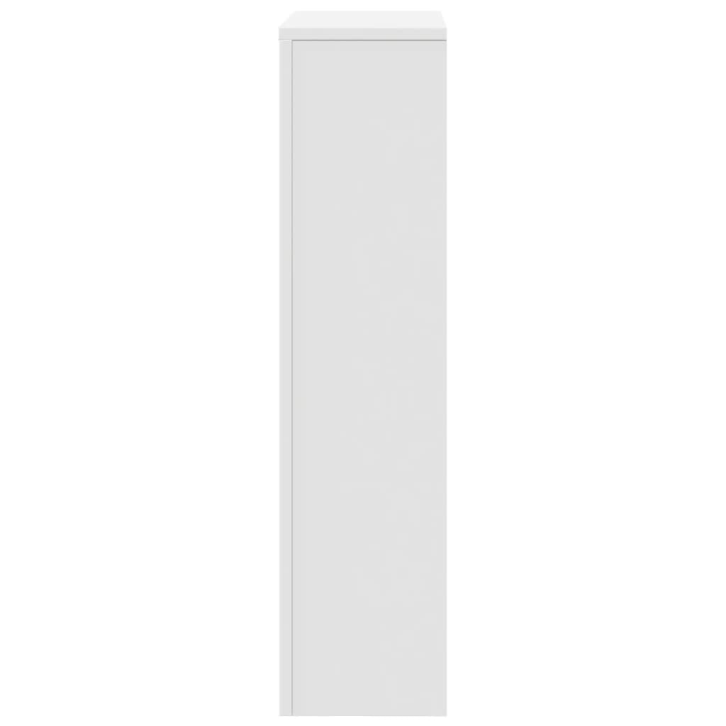 radiatorskjuler 104x20x82 cm konstrueret træ hvid