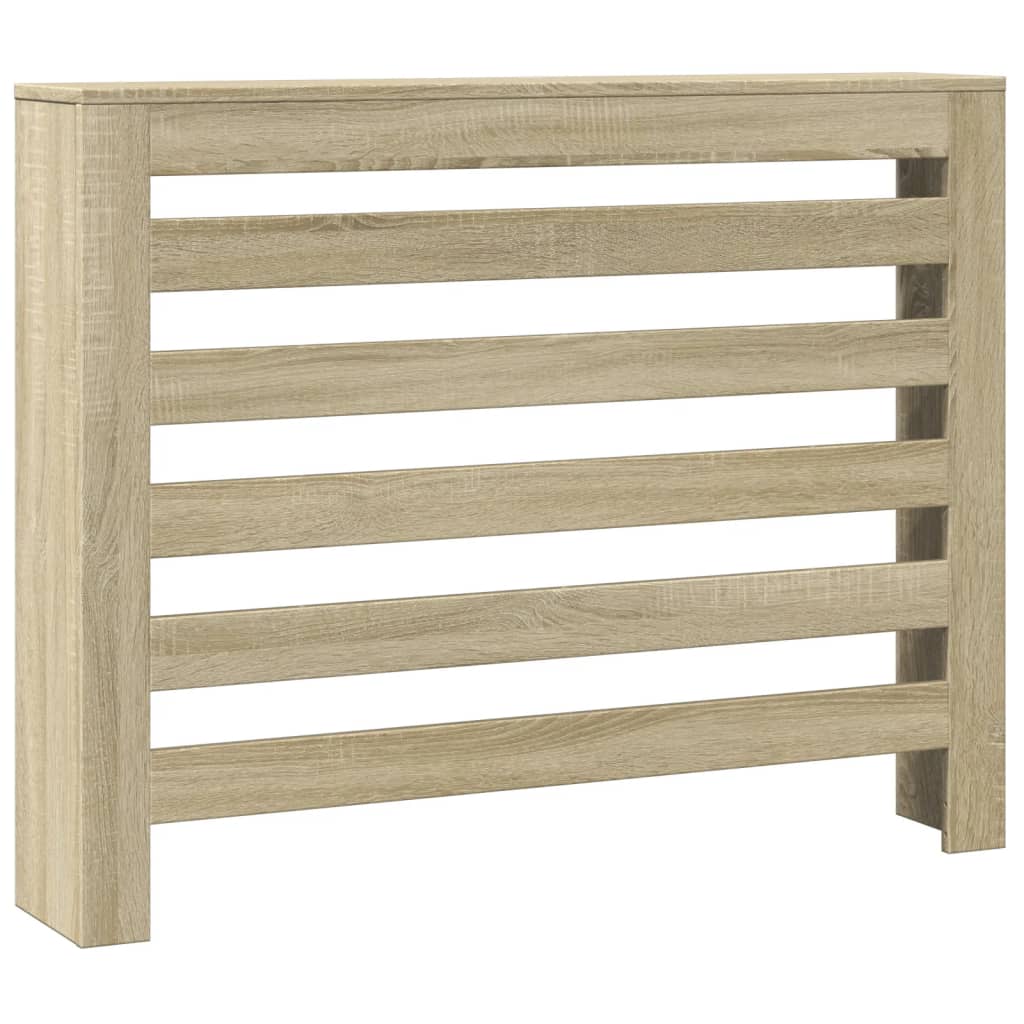 radiatorskjuler 104x20x82 cm konstrueret træ sonoma-eg