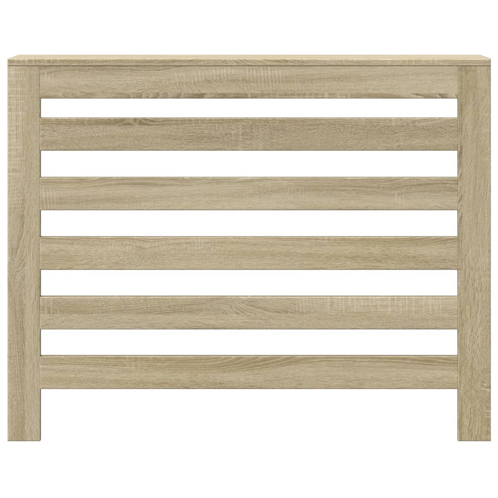 radiatorskjuler 104x20x82 cm konstrueret træ sonoma-eg