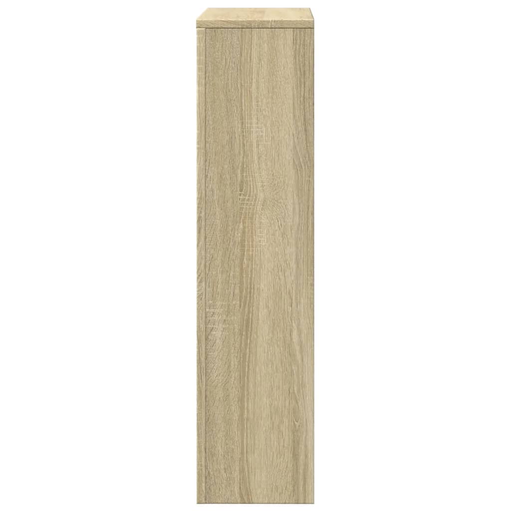 radiatorskjuler 104x20x82 cm konstrueret træ sonoma-eg