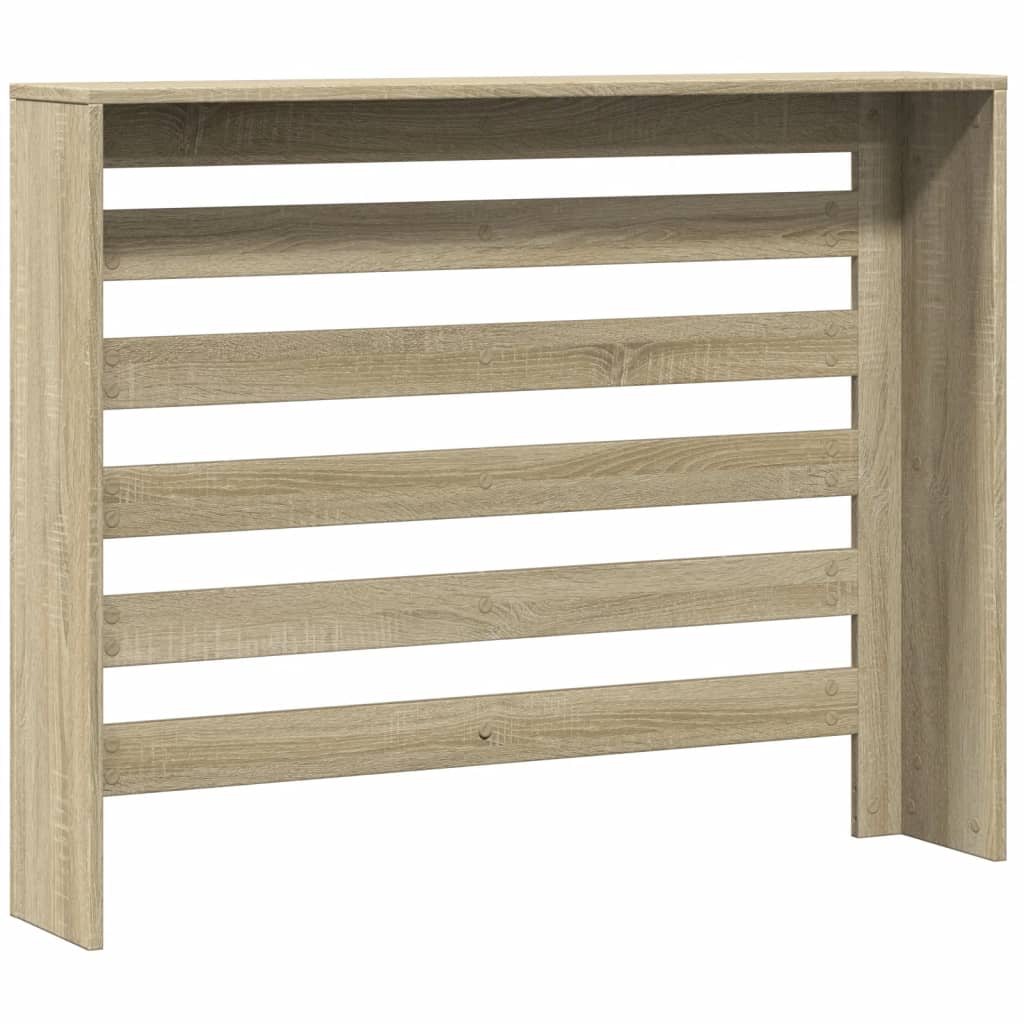 radiatorskjuler 104x20x82 cm konstrueret træ sonoma-eg