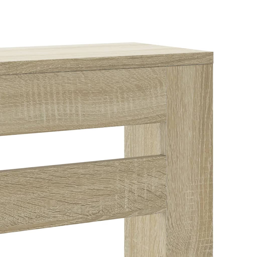 radiatorskjuler 104x20x82 cm konstrueret træ sonoma-eg