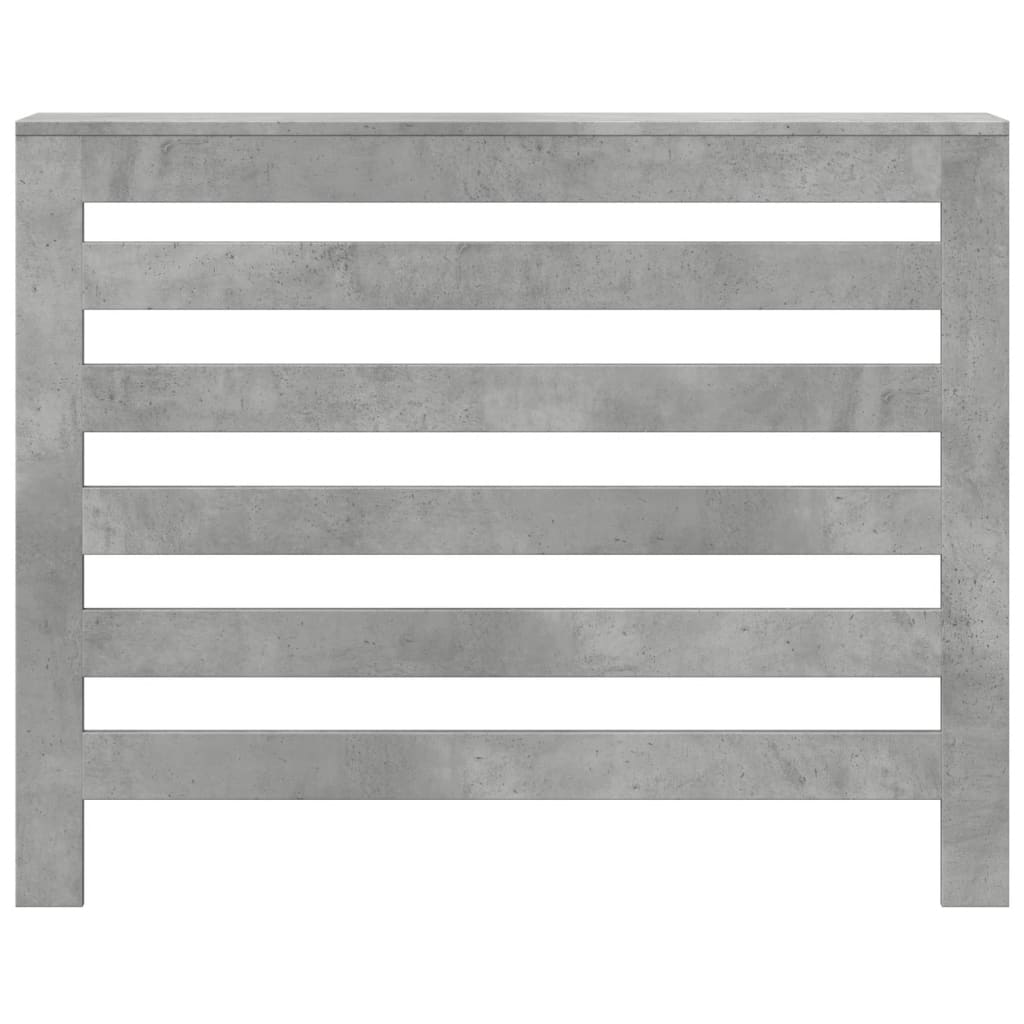 radiatorskjuler 104x20x82 cm konstrueret træ betongrå
