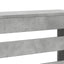 radiatorskjuler 104x20x82 cm konstrueret træ betongrå