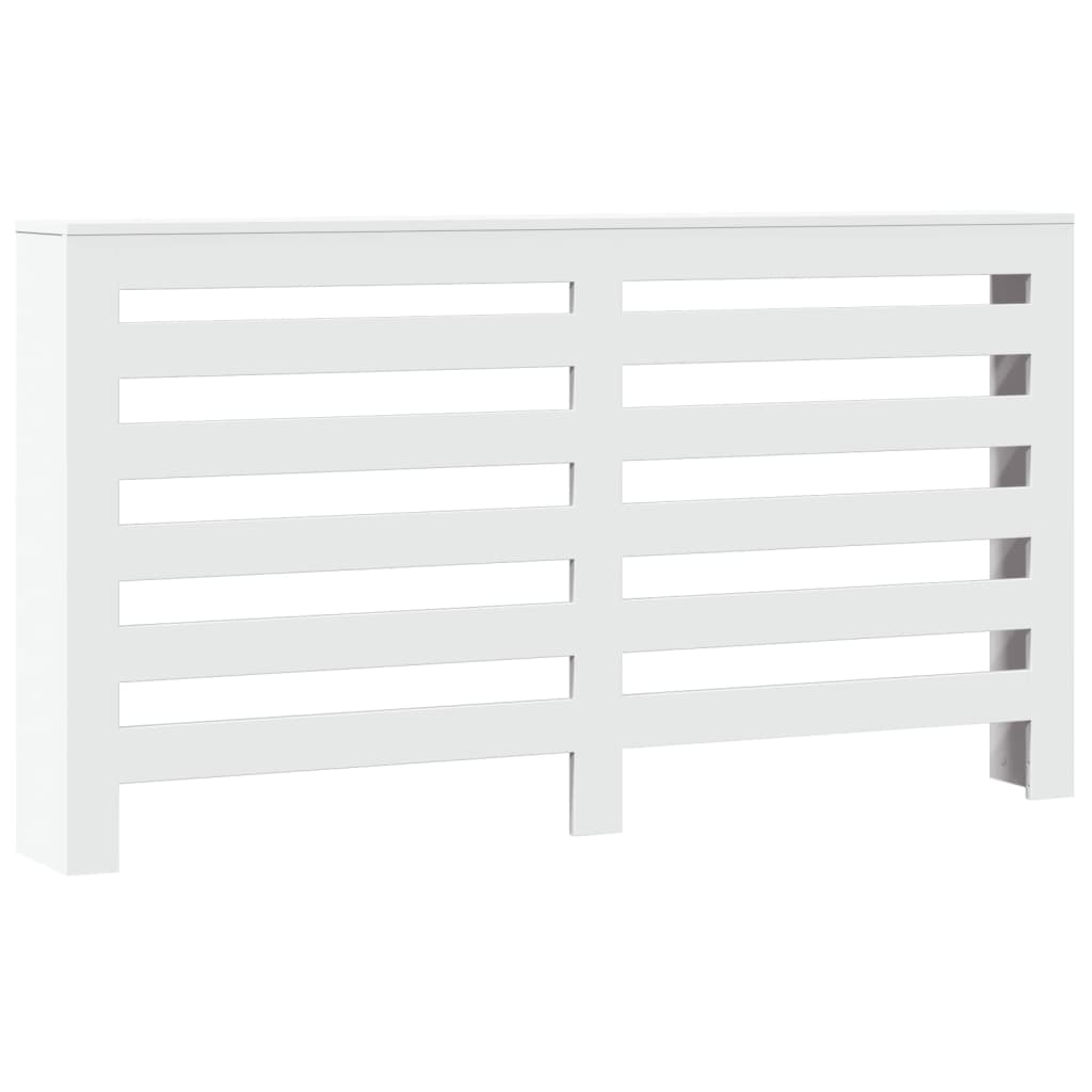 radiatorskjuler 149x20x82 cm konstrueret træ hvid