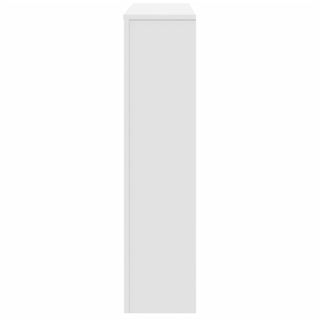 radiatorskjuler 149x20x82 cm konstrueret træ hvid