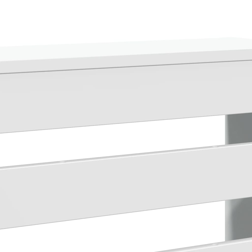 radiatorskjuler 149x20x82 cm konstrueret træ hvid