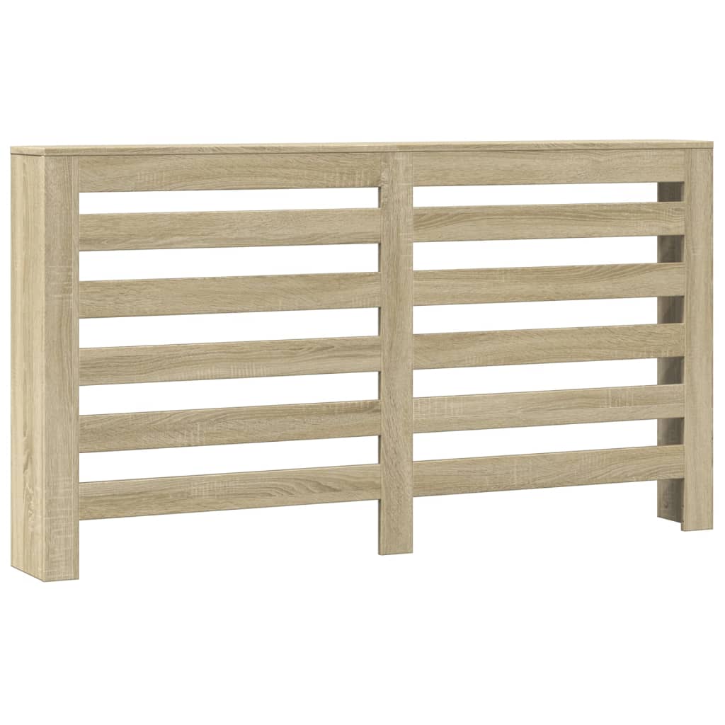 radiatorskjuler 149x20x82 cm konstrueret træ sonoma-eg