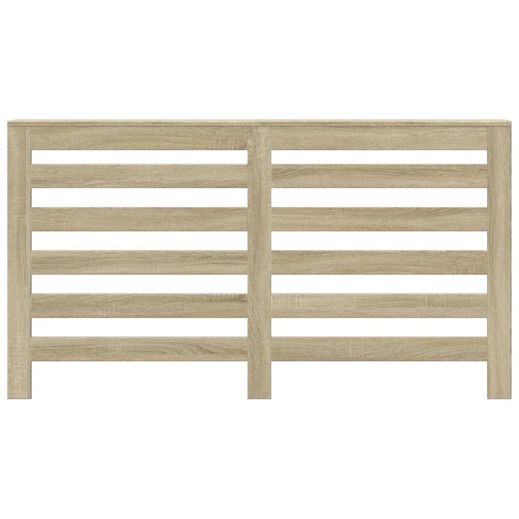 radiatorskjuler 149x20x82 cm konstrueret træ sonoma-eg