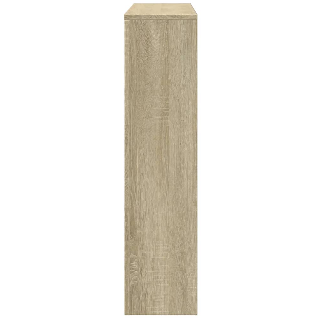 radiatorskjuler 149x20x82 cm konstrueret træ sonoma-eg