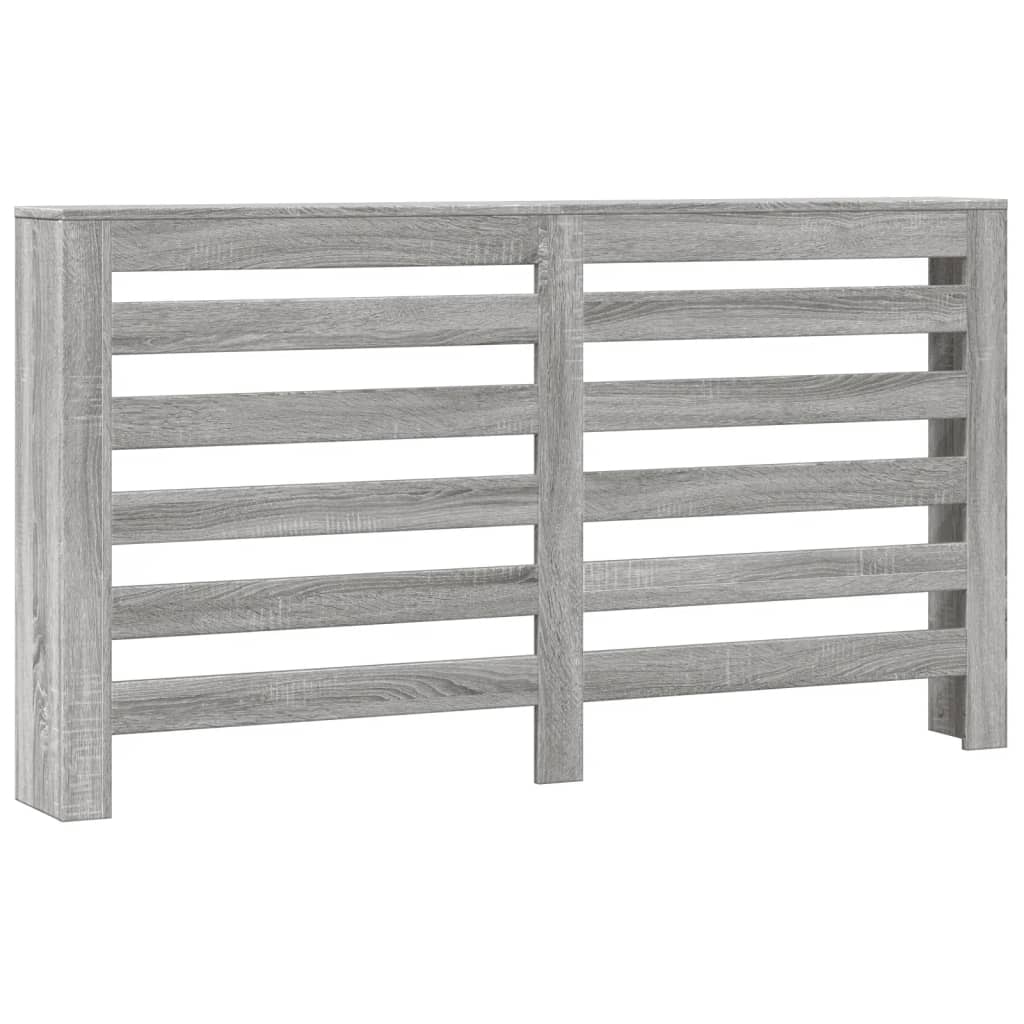 radiatorskjuler 149x20x82 cm konstrueret træ grå sonoma-eg