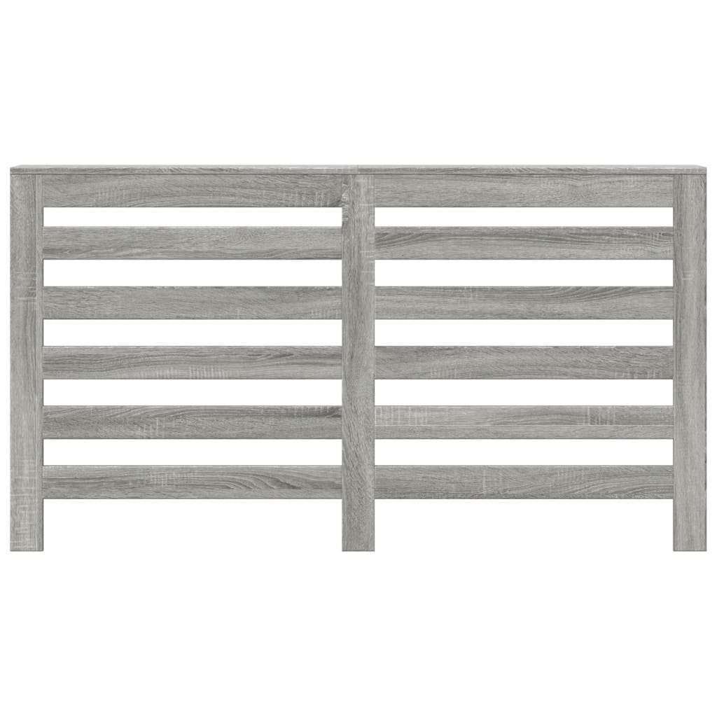 radiatorskjuler 149x20x82 cm konstrueret træ grå sonoma-eg
