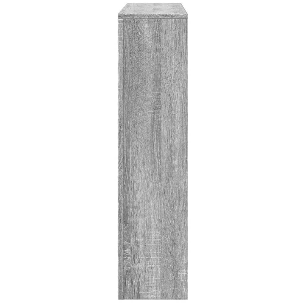 radiatorskjuler 149x20x82 cm konstrueret træ grå sonoma-eg