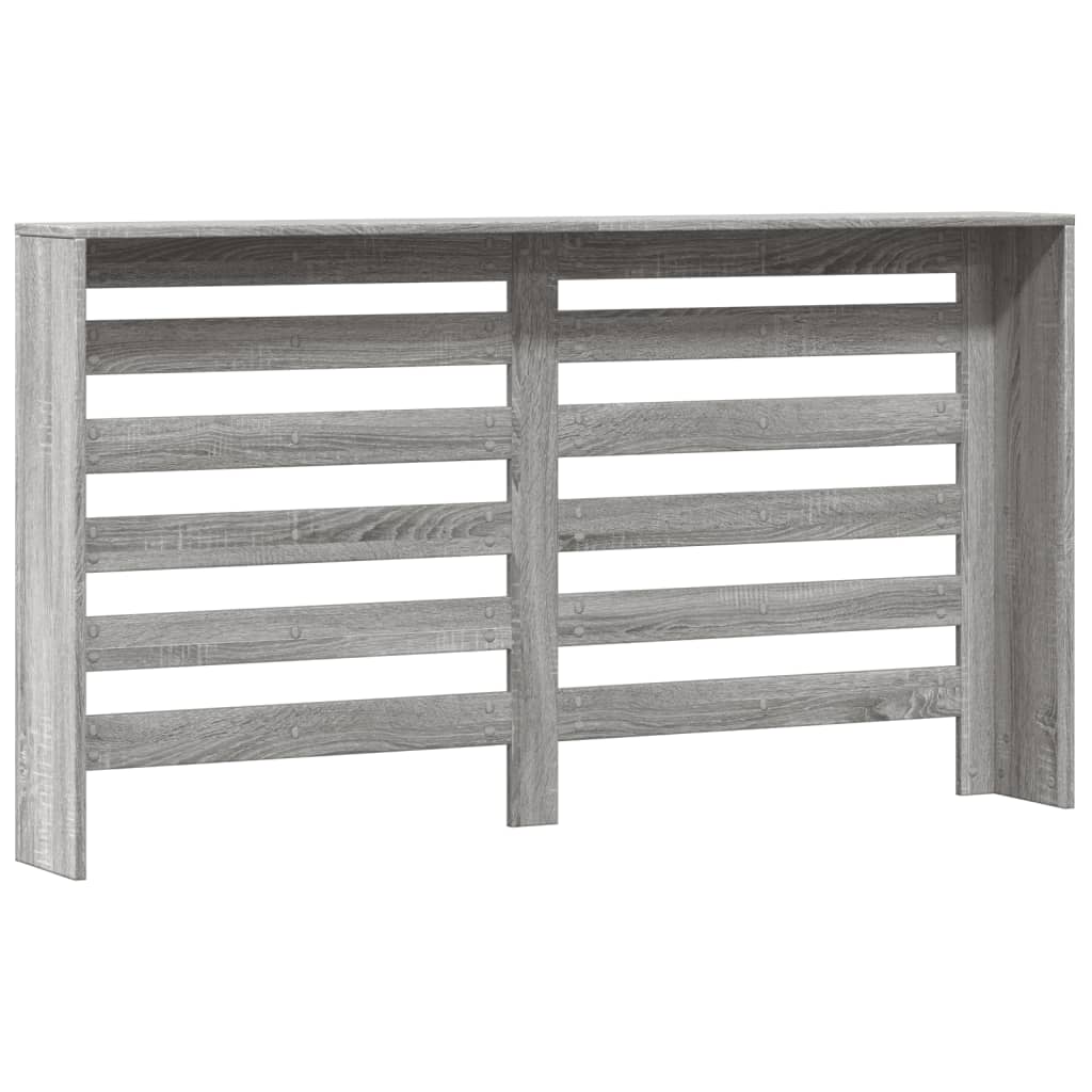 radiatorskjuler 149x20x82 cm konstrueret træ grå sonoma-eg